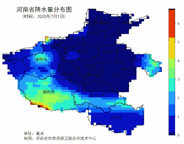 7月份河南省降水量分布图.gif