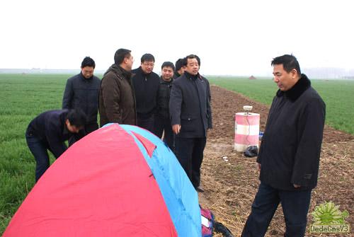 河南省测绘局领导到野外观测站点慰问一线测绘队员