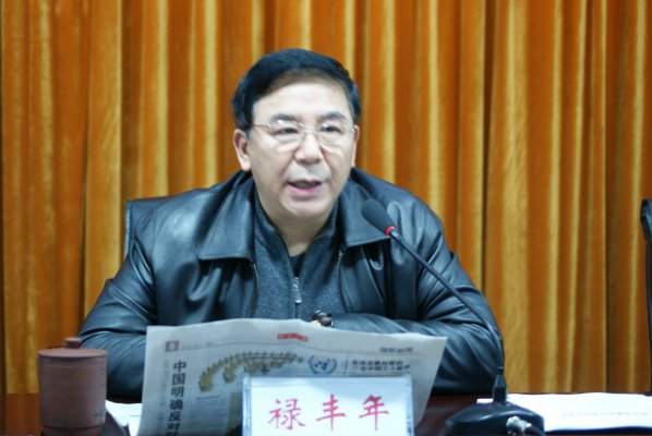 禄丰年副局长传达卢展工书记讲话