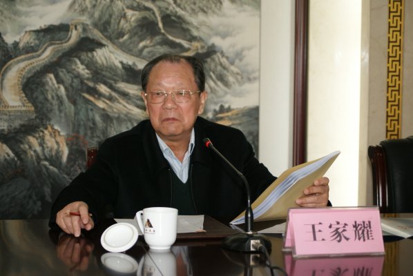 中国工程院院士王家耀参加评审会。