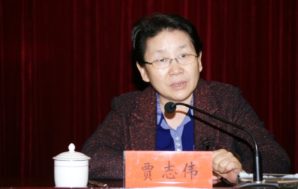 河南省测绘地理信息局局长贾志伟出席会议并作重要讲话