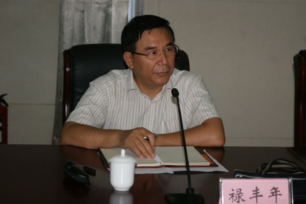 禄丰年参加会议并讲话