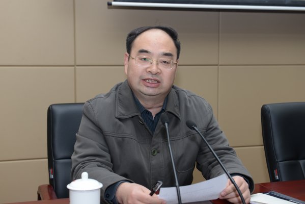 何晨在郑州分会场参加会议